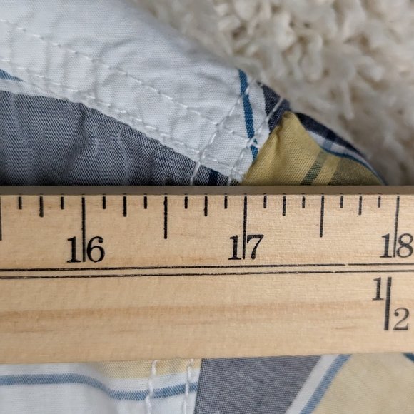 i‎ Jeans by Buffalo* Men's Short Sleeve Button Down Curved Hem Shirt~ Size Large - Picture 8 of 12